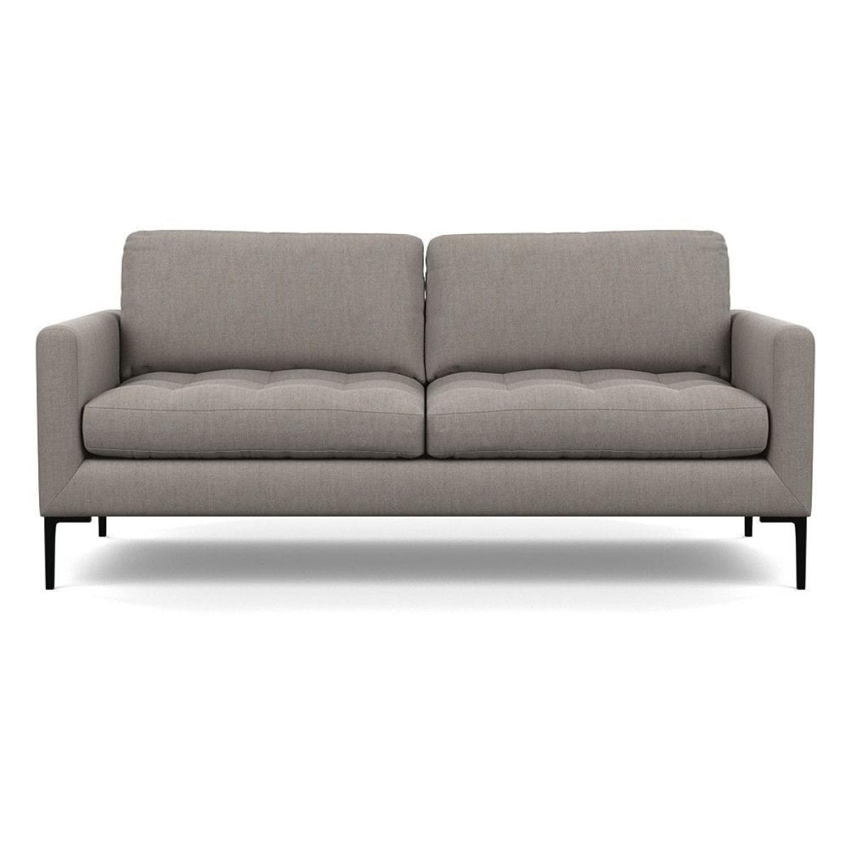 Heal's Eton 4 Seater Sofa Melton Wool Limestone Black Feet - Heal's UK Furniture – image 57