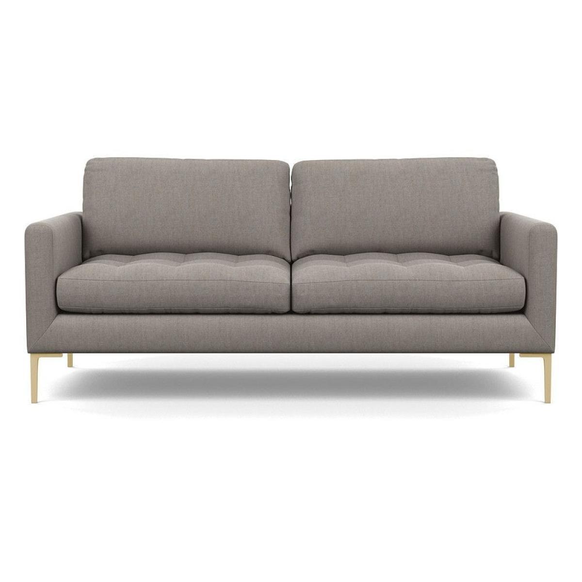 Heal's Eton 4 Seater Sofa Melton Wool Limestone Black Feet - Heal's UK Furniture – image 8