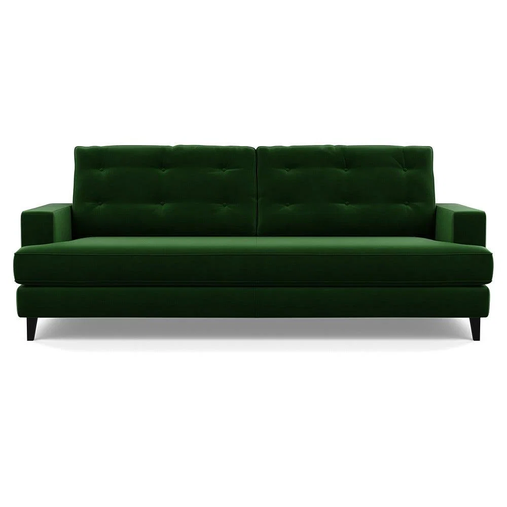Heal's Mistral 4 Seater Sofa Smart Velvet Forest Black Feet – image 2