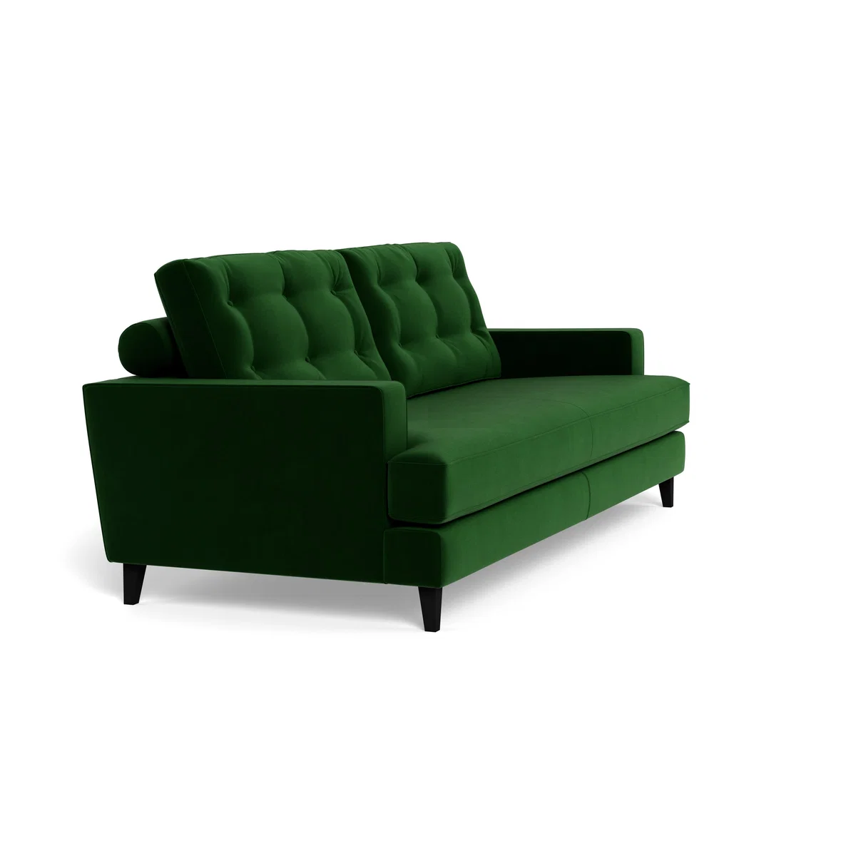 Heal's Mistral 4 Seater Sofa Smart Velvet Forest Black Feet – image 3