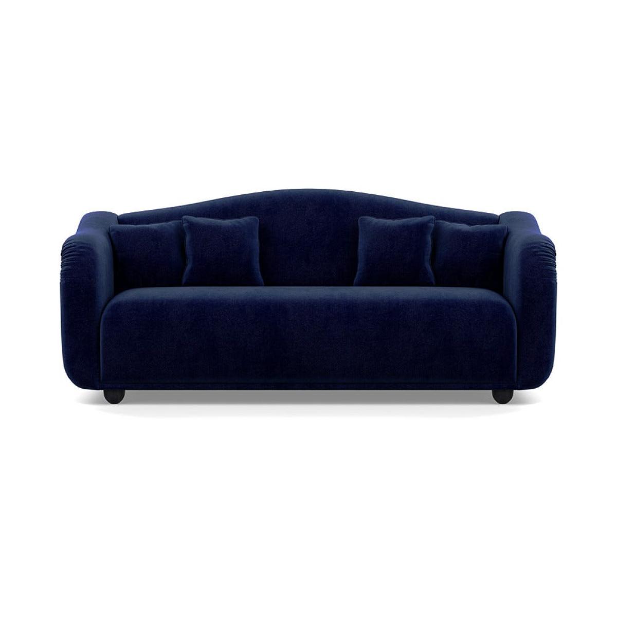 Heal's Tetbury 4 Seater Sofa Smart Luxe Velvet Midnight Black Beech Feet – image 2