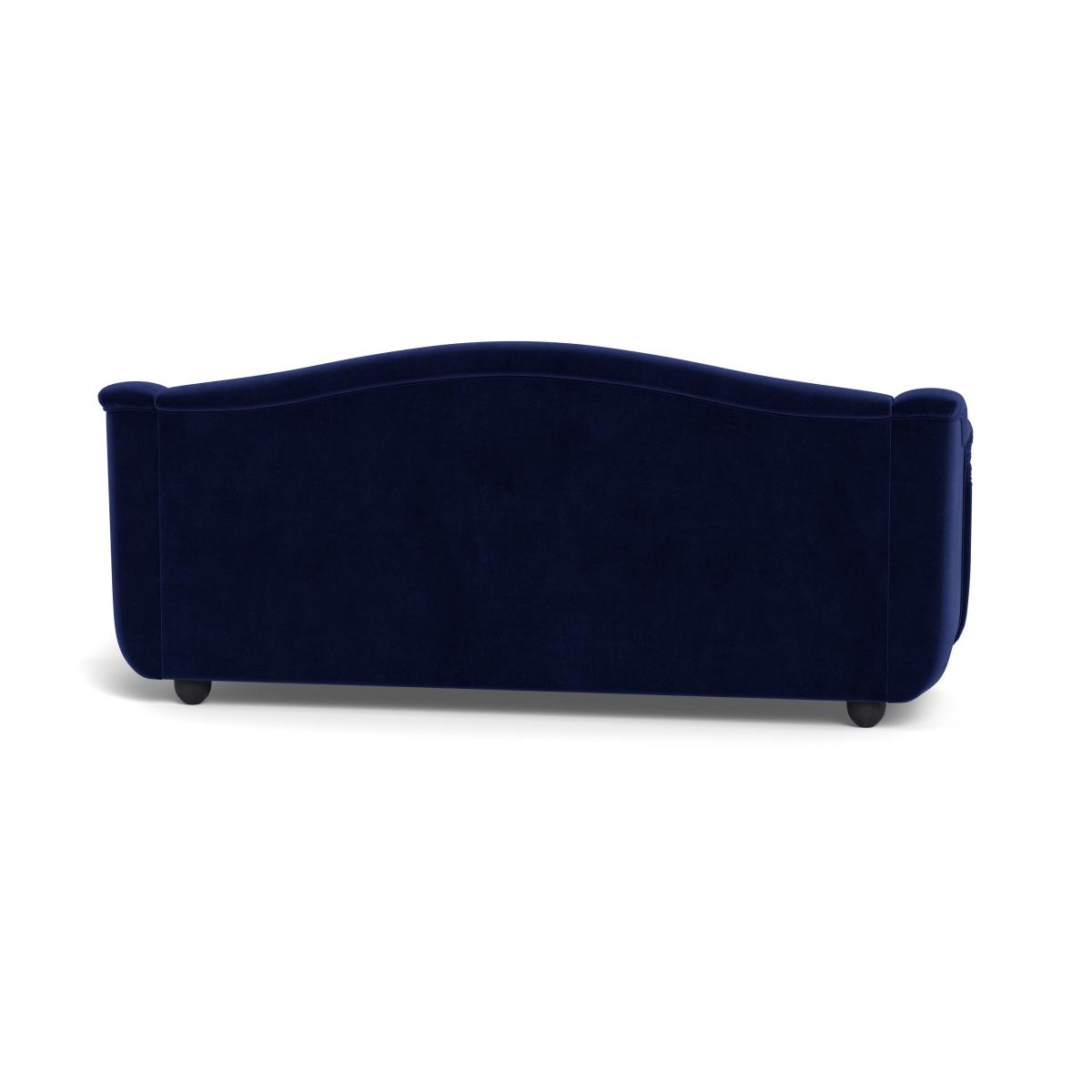 Heal's Tetbury 4 Seater Sofa Smart Luxe Velvet Midnight Black Beech Feet – image 6