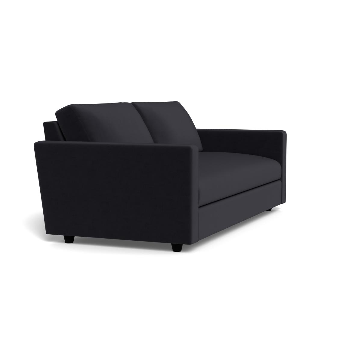 Heal's Nimbus II 4 Seater Sofa Velvet Black Black Feet – image 2