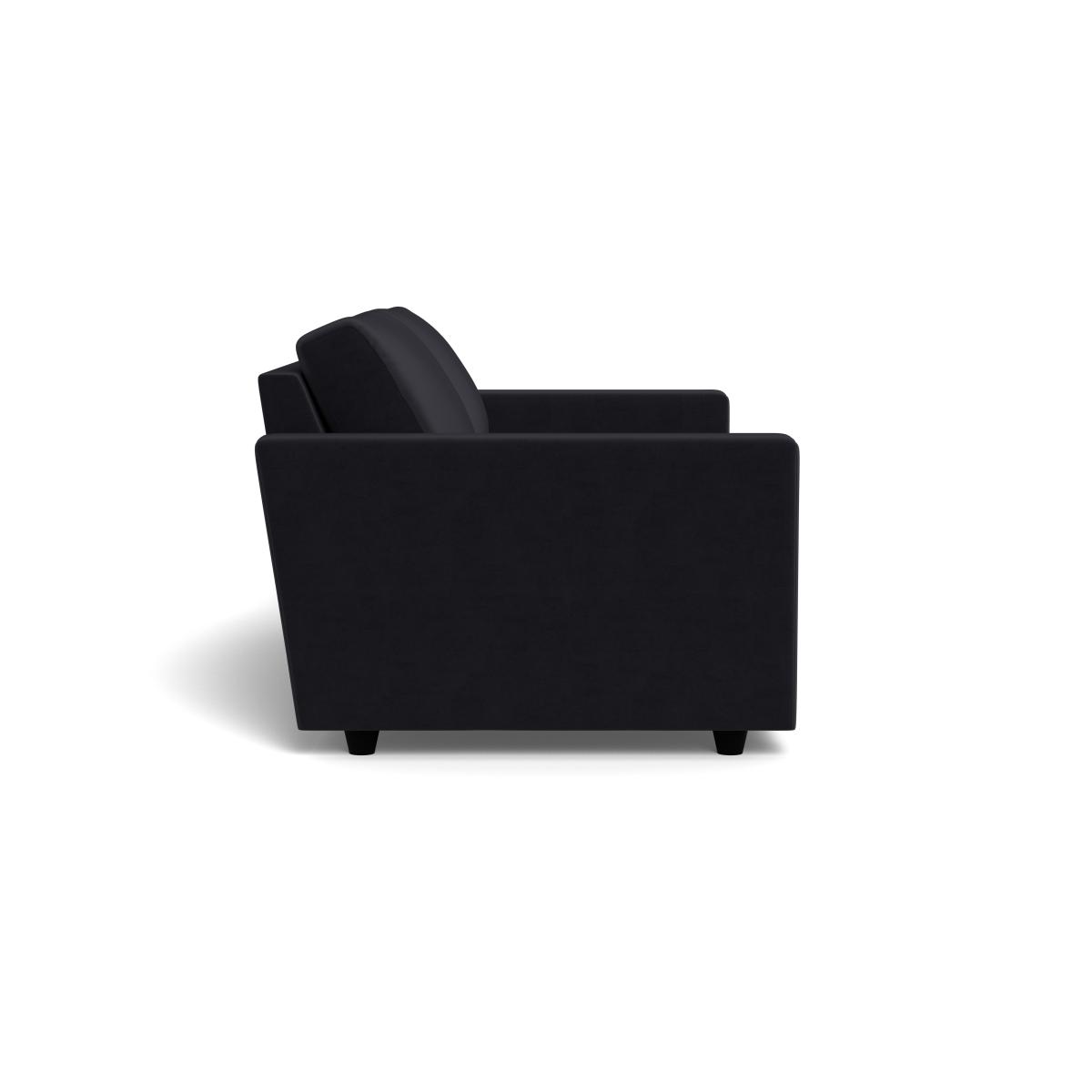 Heal's Nimbus II 4 Seater Sofa Velvet Black Black Feet – image 3