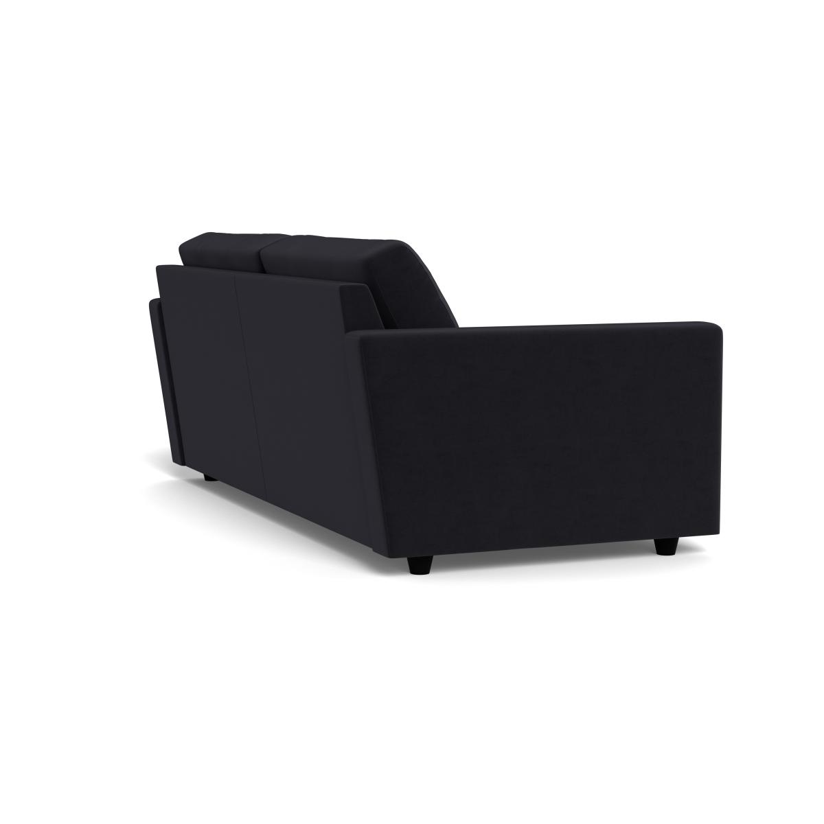 Heal's Nimbus II 4 Seater Sofa Velvet Black Black Feet – image 4