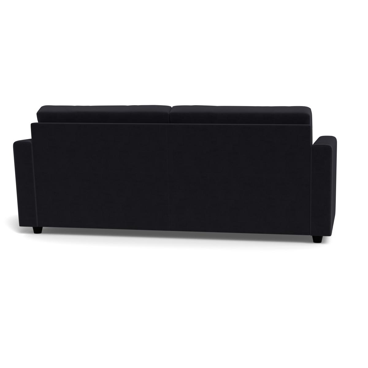 Heal's Nimbus II 4 Seater Sofa Velvet Black Black Feet – image 5