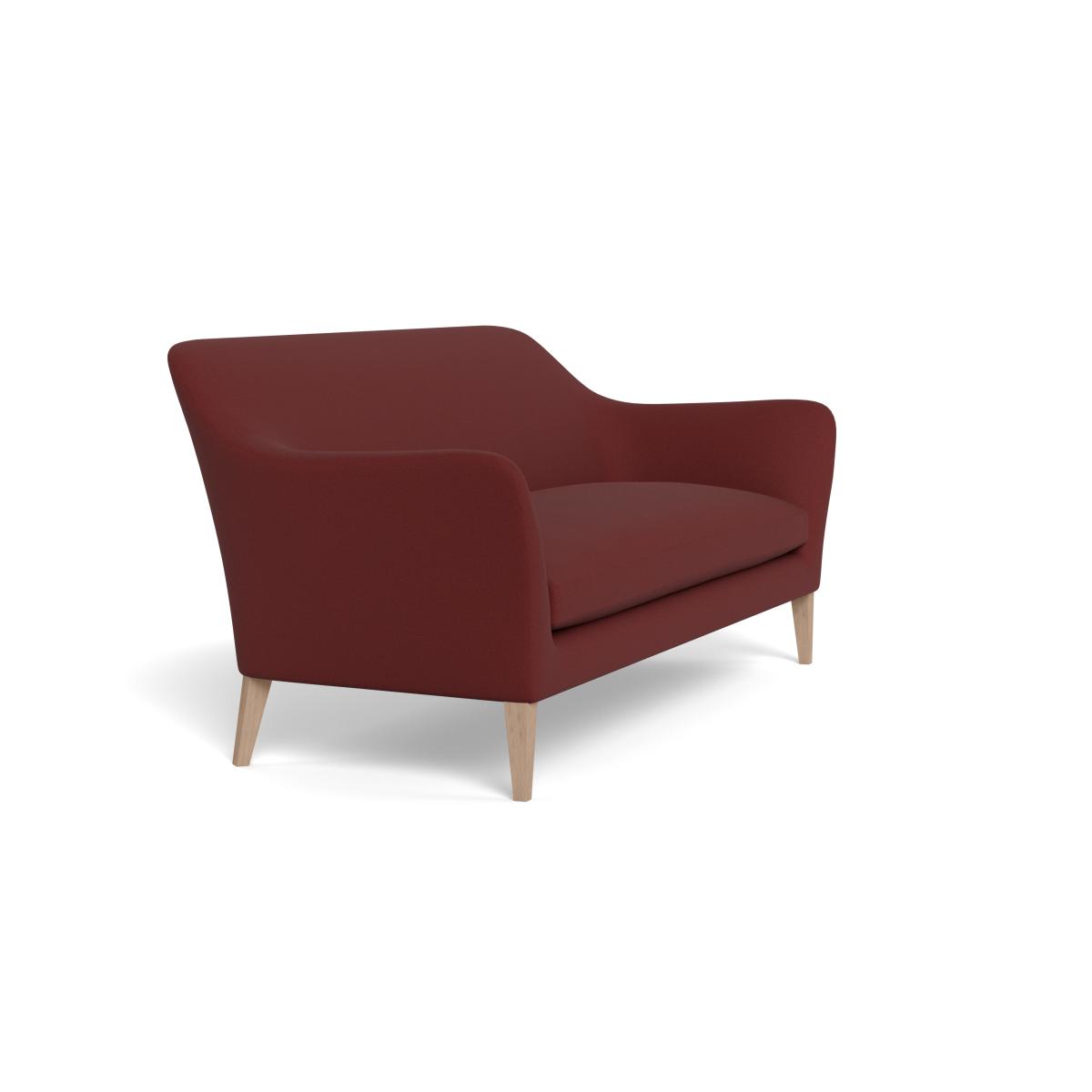 Heal's Wallis 4 Seater Sofa Capelo Linen-Cotton Etruscan Red Black Painted Oak Feet – image 3