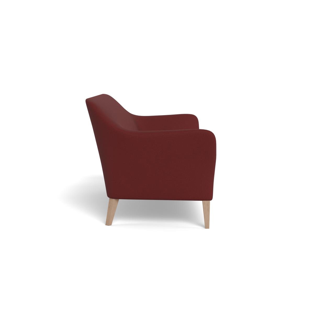 Heal's Wallis 4 Seater Sofa Capelo Linen-Cotton Etruscan Red Black Painted Oak Feet – image 4