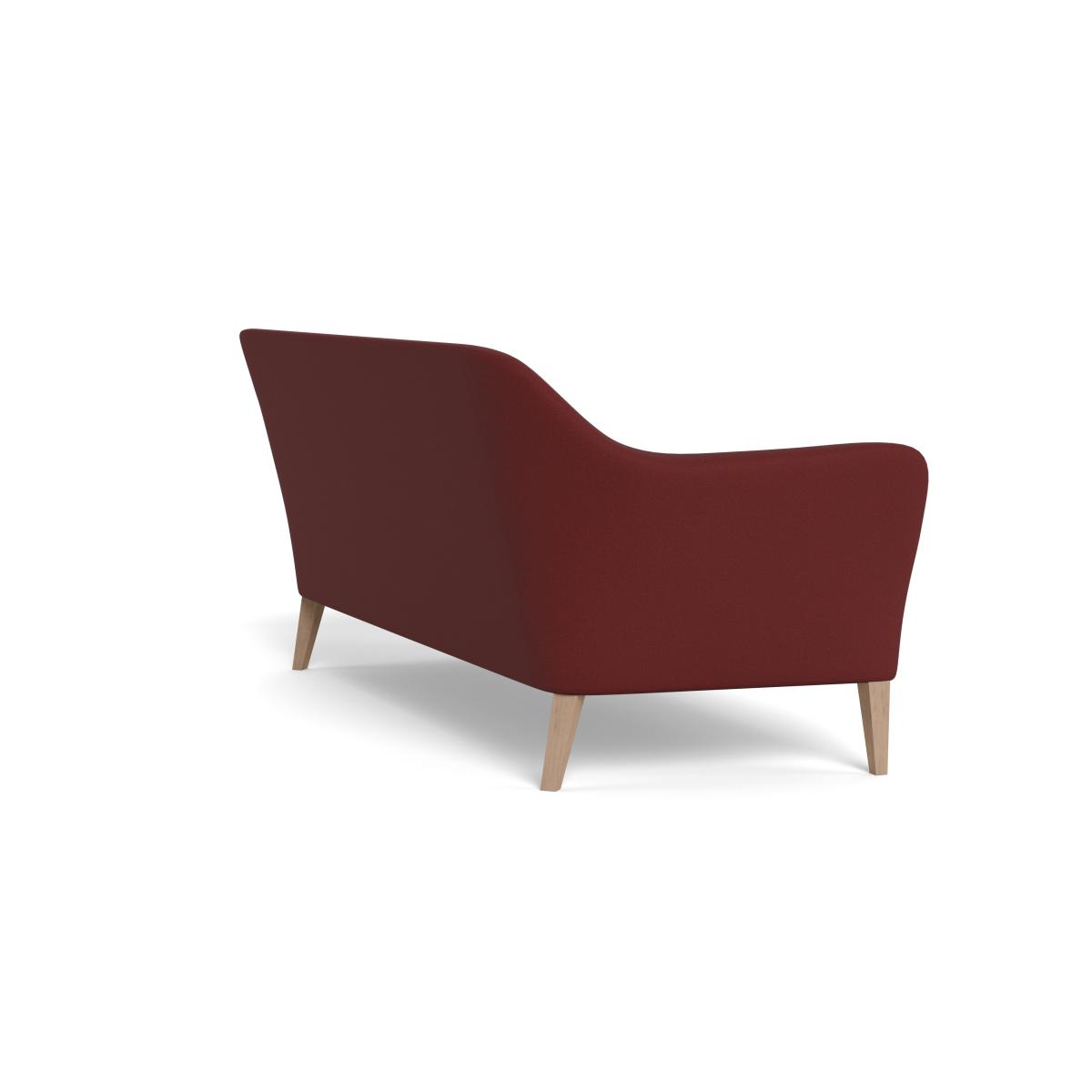 Heal's Wallis 4 Seater Sofa Capelo Linen-Cotton Etruscan Red Black Painted Oak Feet – image 5