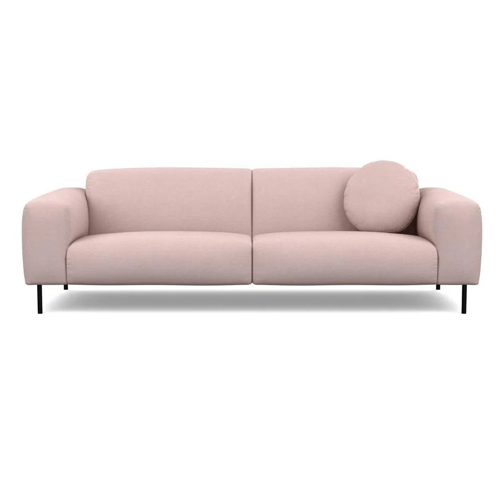Heal's Luna 4 Seater Sofa Luxury Leather Coco Black Feet - Heal's UK Furniture – image 2