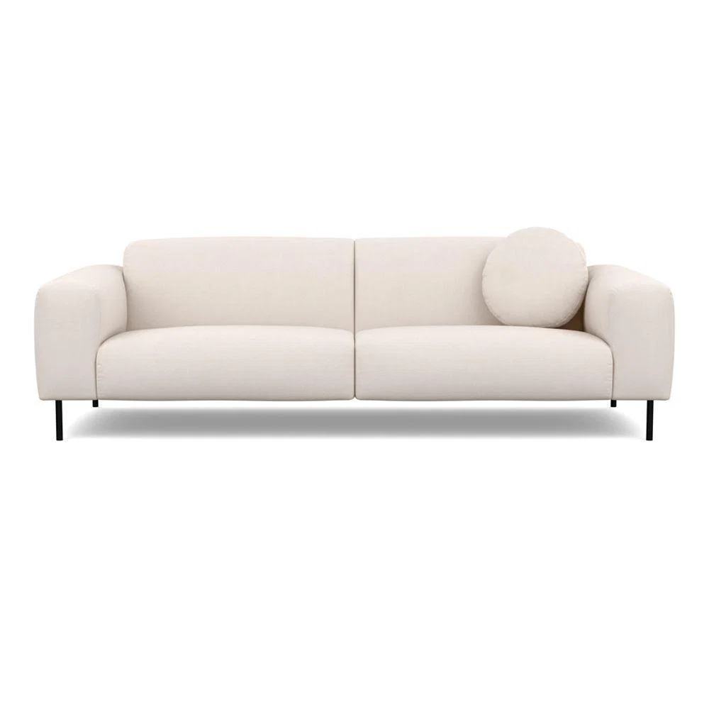 Heal's Luna 4 Seater Sofa Luxury Leather Coco Black Feet - Heal's UK Furniture – image 13