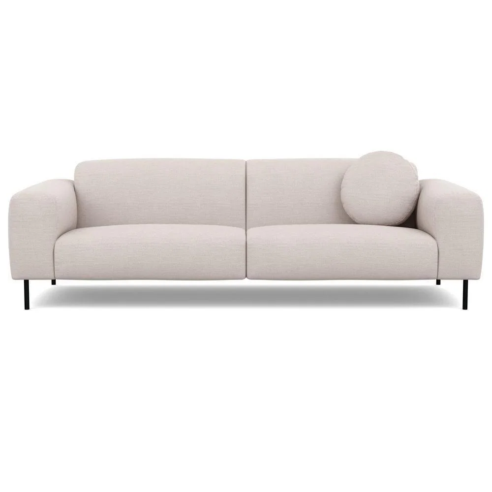 Heal's Luna 4 Seater Sofa Luxury Leather Coco Black Feet - Heal's UK Furniture – image 18