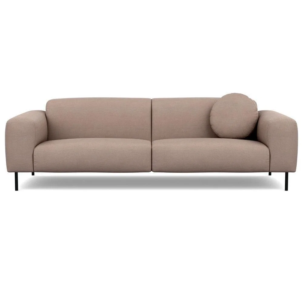 Heal's Luna 4 Seater Sofa Luxury Leather Coco Black Feet - Heal's UK Furniture – image 3