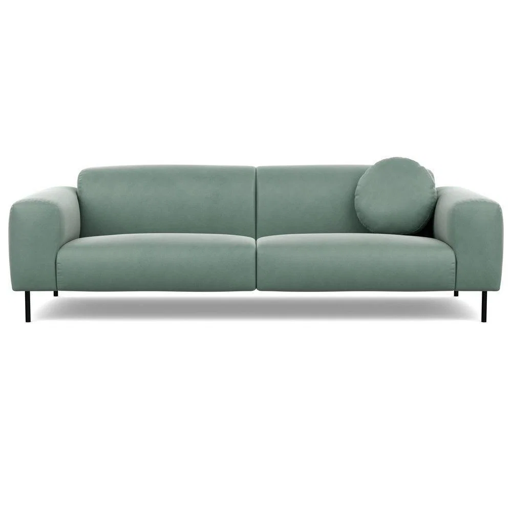 Heal's Luna 4 Seater Sofa Luxury Leather Coco Black Feet - Heal's UK Furniture – image 4
