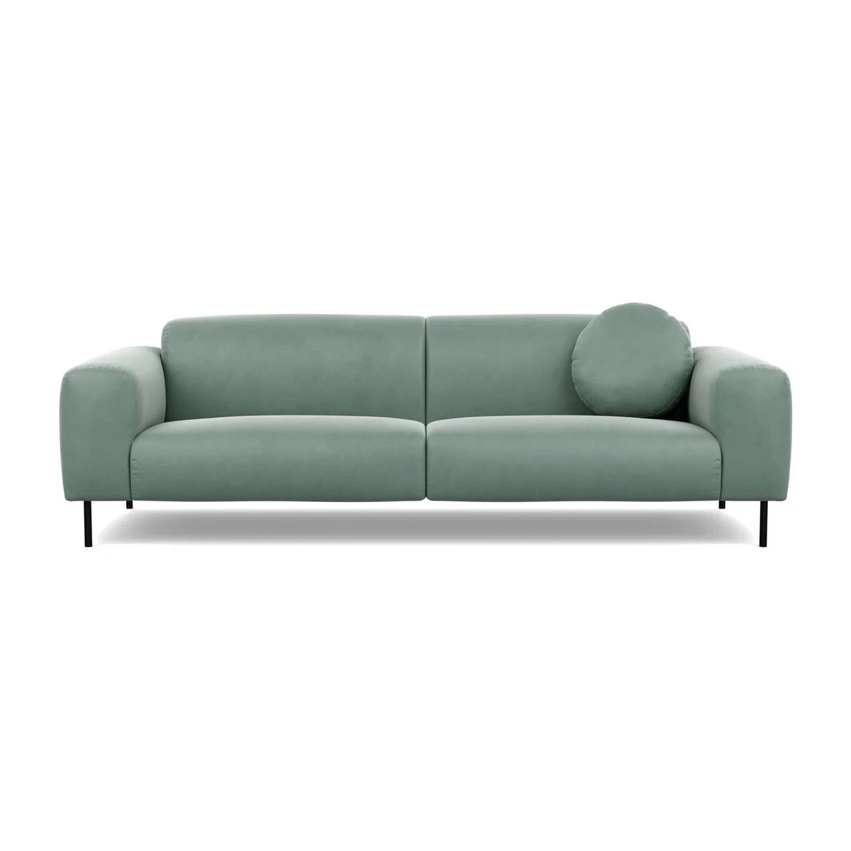 Heal's Luna 4 Seater Sofa Luxury Leather Coco Black Feet - Heal's UK Furniture – image 1