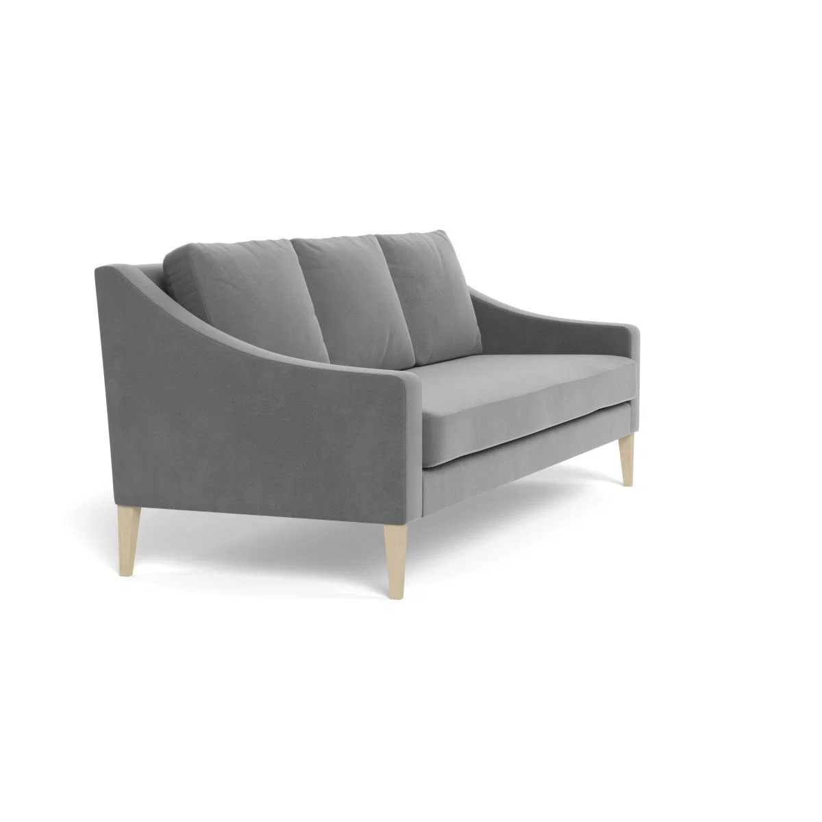 Heal's Richmond 4 Seater Sofa Smart Velvet Mercury Black Feet - Heal's UK Furniture – image 2