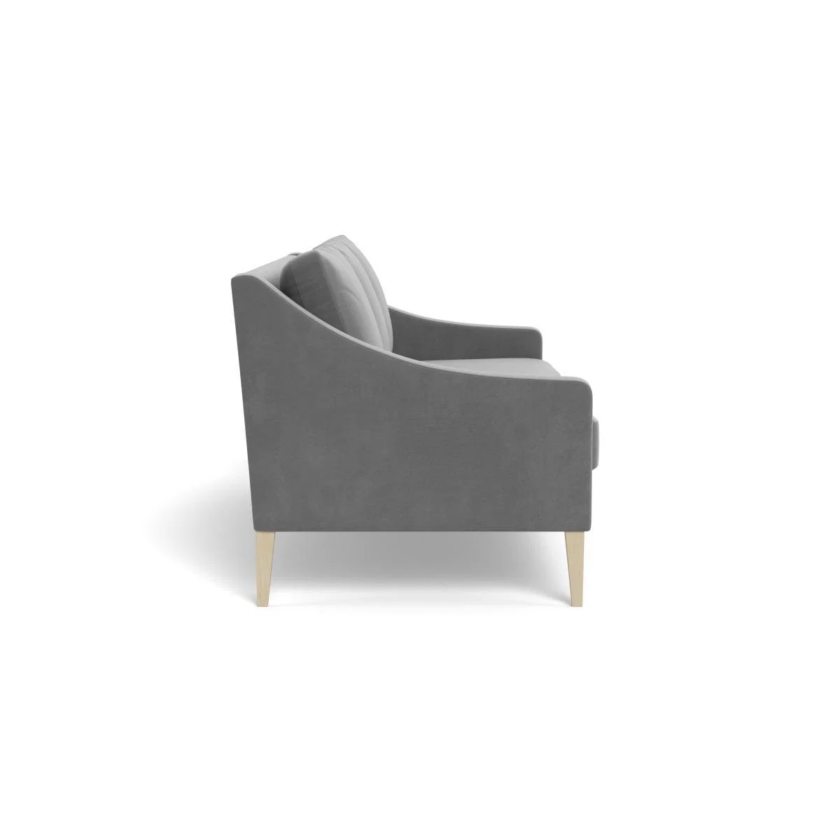 Heal's Richmond 4 Seater Sofa Smart Velvet Mercury Black Feet - Heal's UK Furniture – image 3