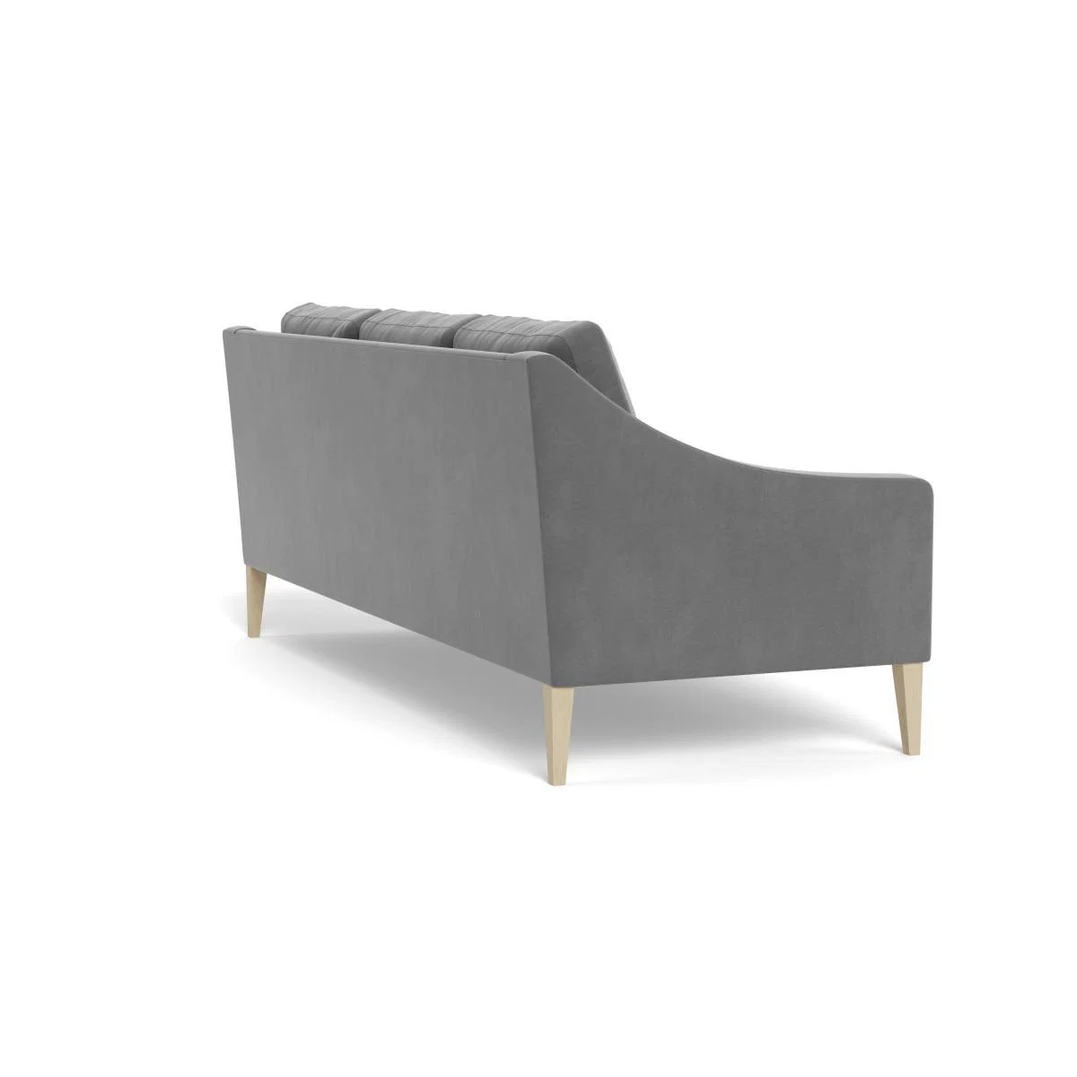 Heal's Richmond 4 Seater Sofa Smart Velvet Mercury Black Feet - Heal's UK Furniture – image 4