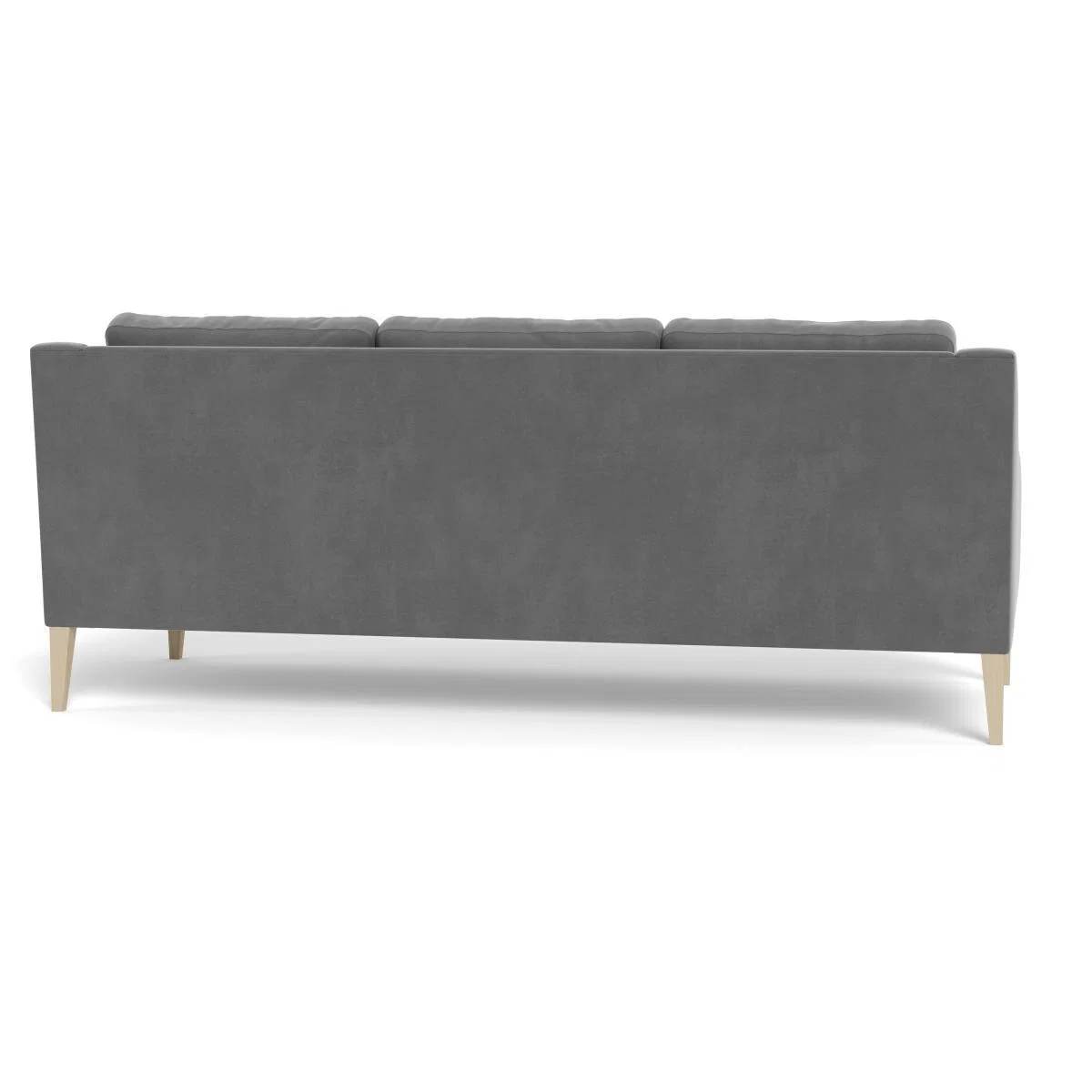 Heal's Richmond 4 Seater Sofa Smart Velvet Mercury Black Feet - Heal's UK Furniture – image 5