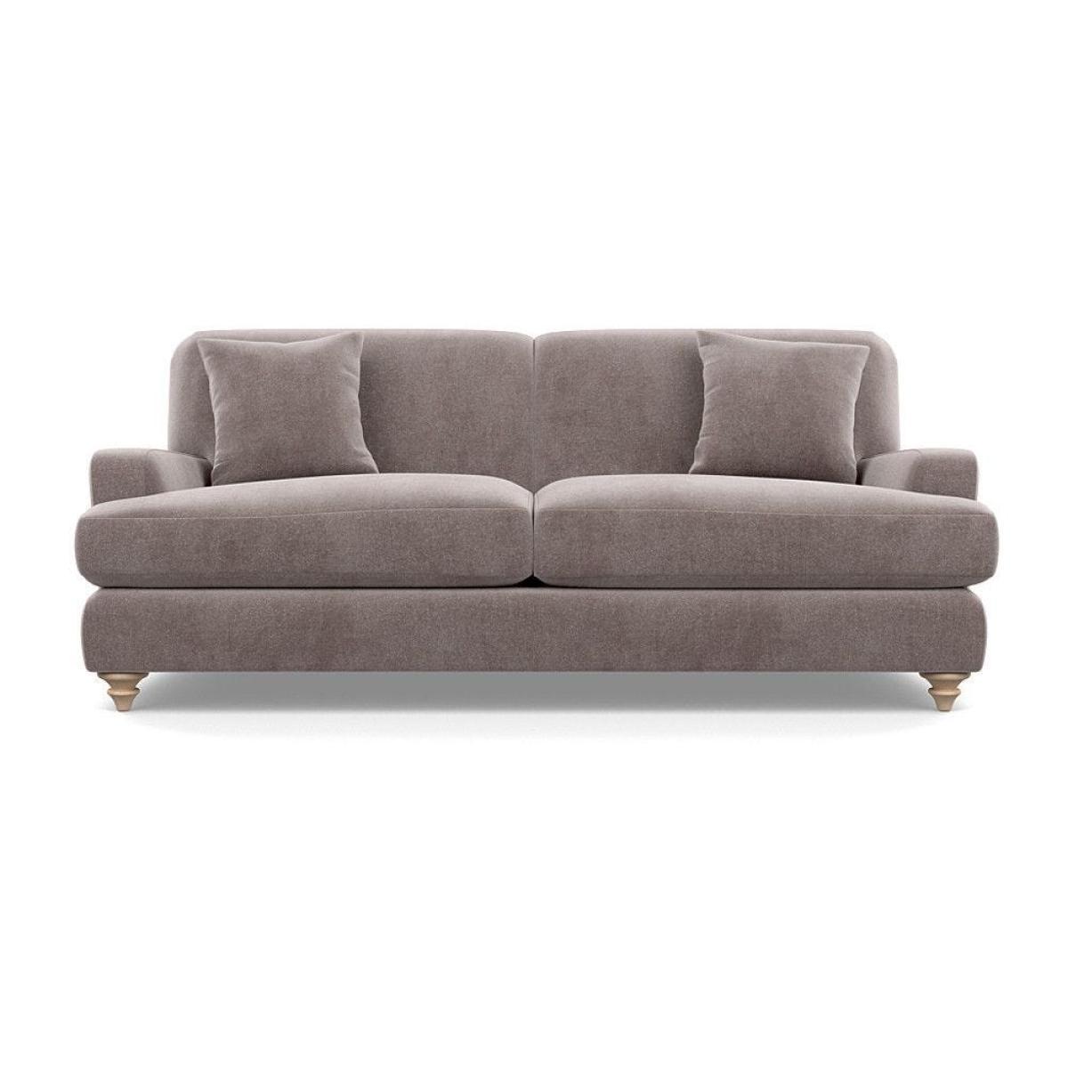 Heal's Hampstead 4 Seater Sofa Broad Weave Pebble Chestnut Stain Feet - Heal's UK Furniture – image 16