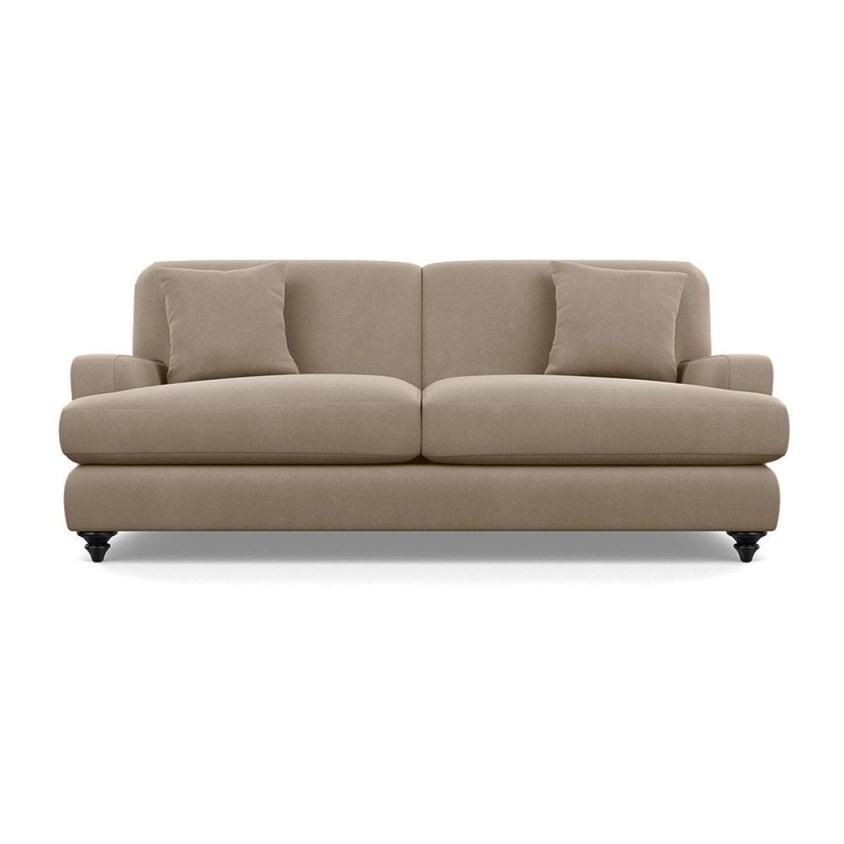 Heal's Hampstead 4 Seater Sofa Broad Weave Pebble Chestnut Stain Feet - Heal's UK Furniture – image 17