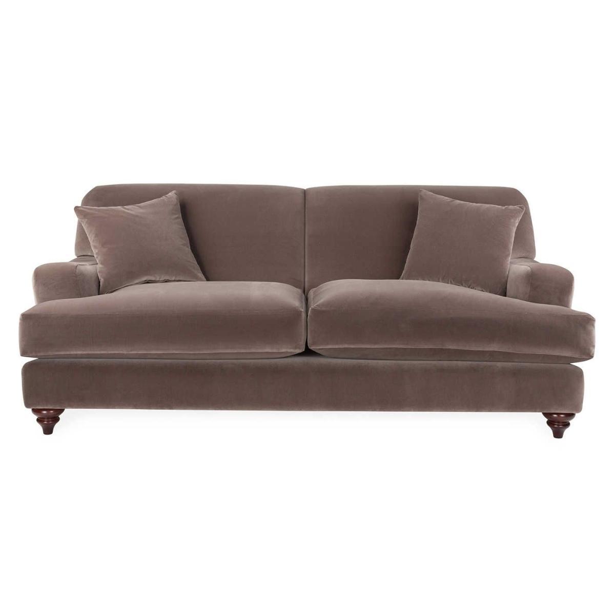 Heal's Hampstead 4 Seater Sofa Broad Weave Pebble Chestnut Stain Feet - Heal's UK Furniture – image 27