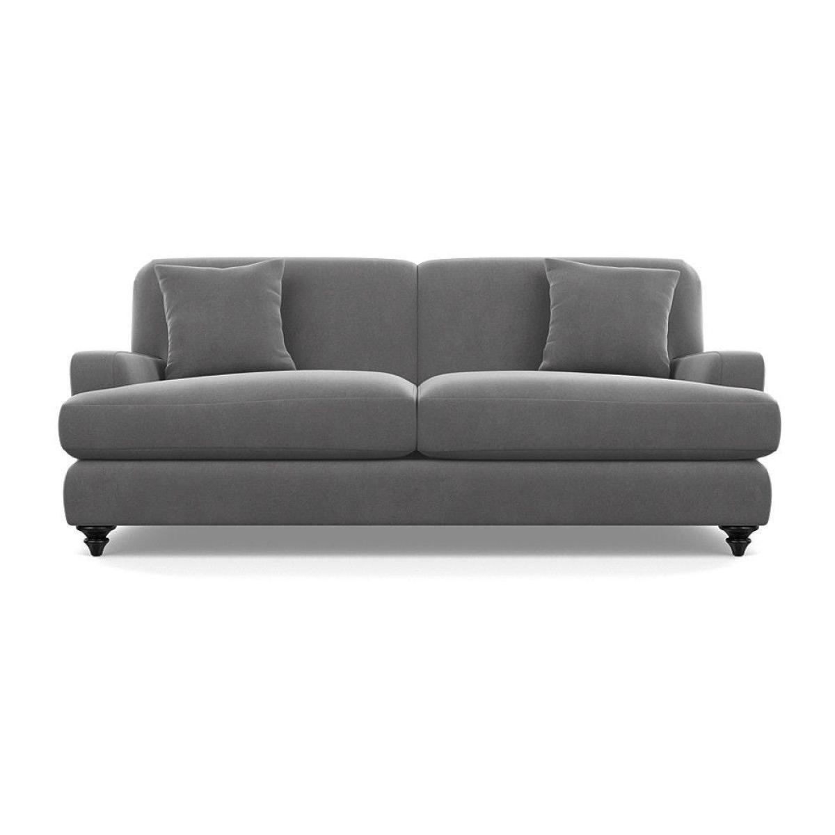 Heal's Hampstead 4 Seater Sofa Broad Weave Pebble Chestnut Stain Feet - Heal's UK Furniture – image 32