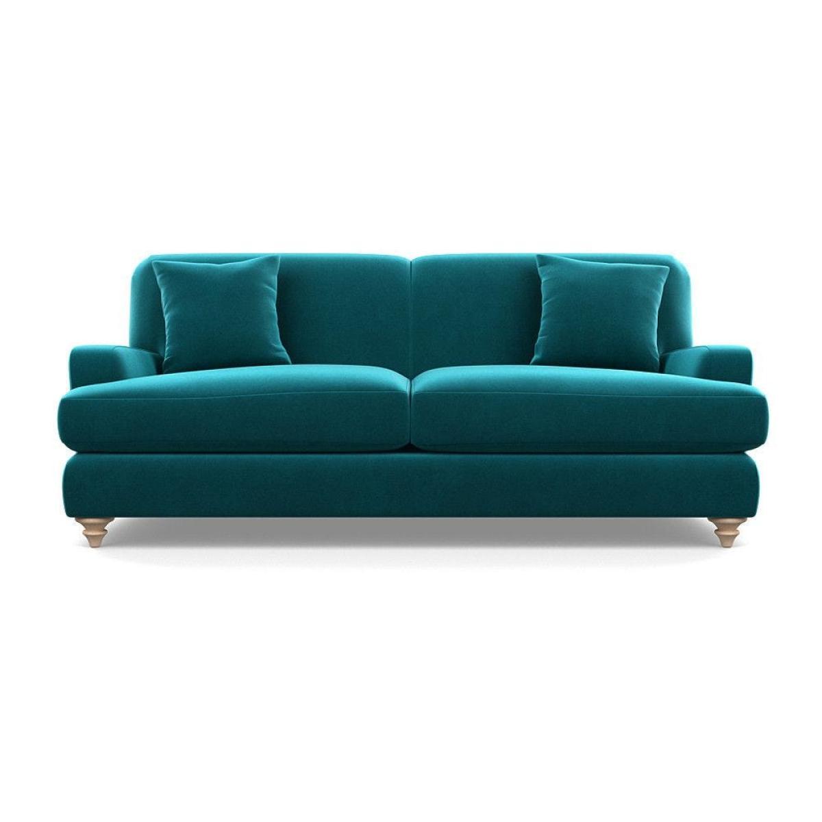 Heal's Hampstead 4 Seater Sofa Broad Weave Pebble Chestnut Stain Feet - Heal's UK Furniture – image 41