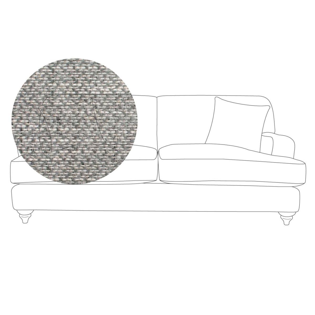Heal's Hampstead 4 Seater Sofa Broad Weave Pebble Chestnut Stain Feet - Heal's UK Furniture – image 58