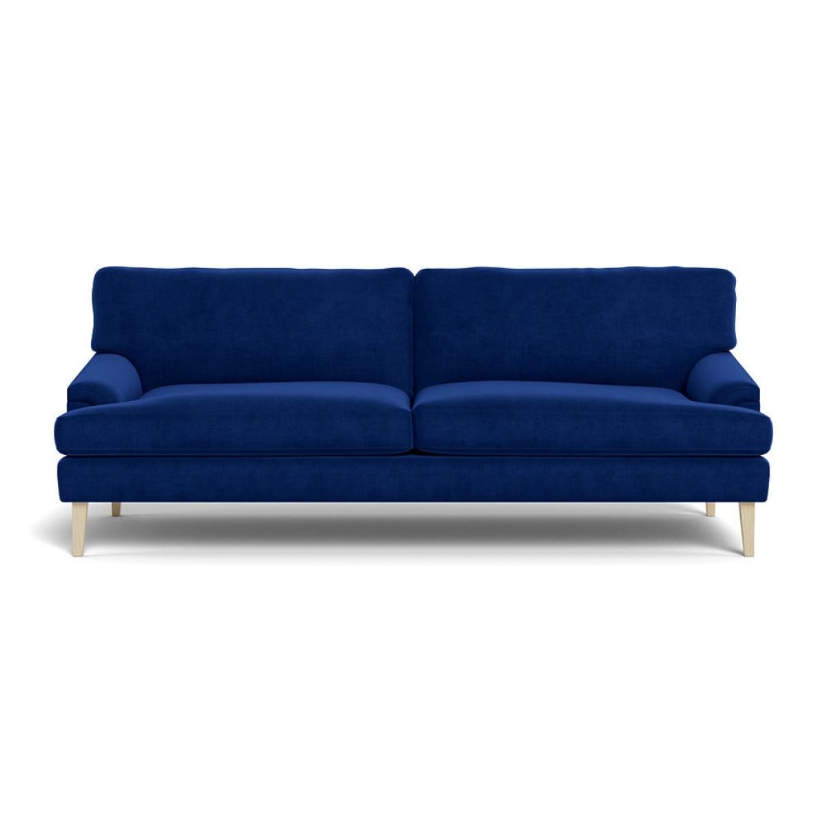 Heal's Stanton 4 Seater Sofa Smart Luxe Velvet Azure Natural Feet – image 2