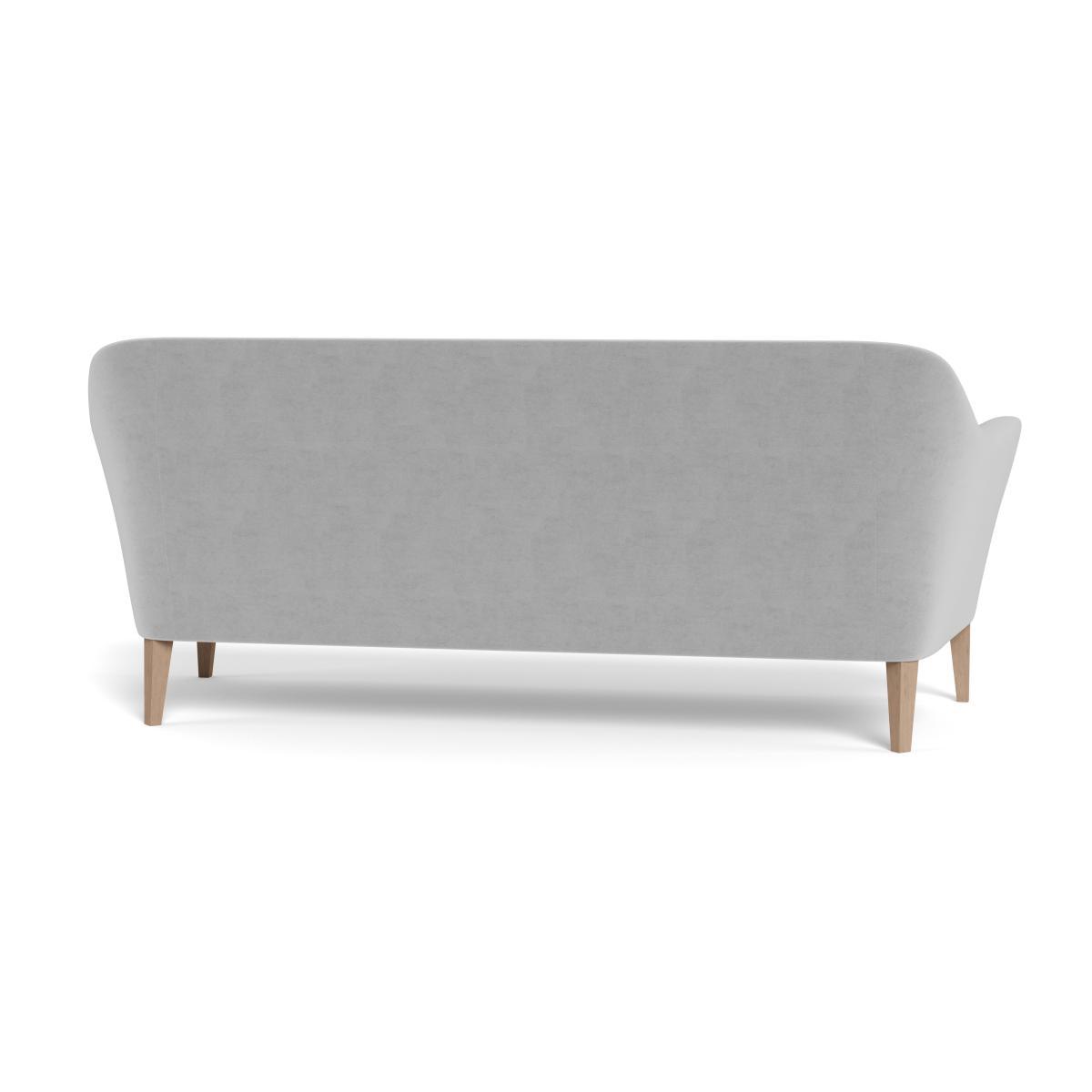 Heal's Wallis 4 Seater Sofa Velvet Platinum Walnut Feet - Heal's UK Furniture – image 5