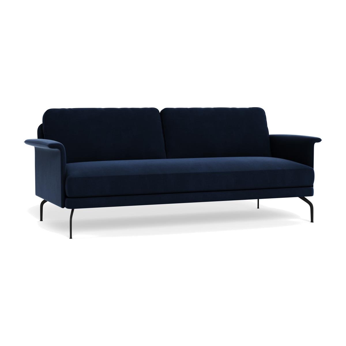 Heal's Iver 4 Seater Sofa Smart Velvet Dusk Black Feet – image 1