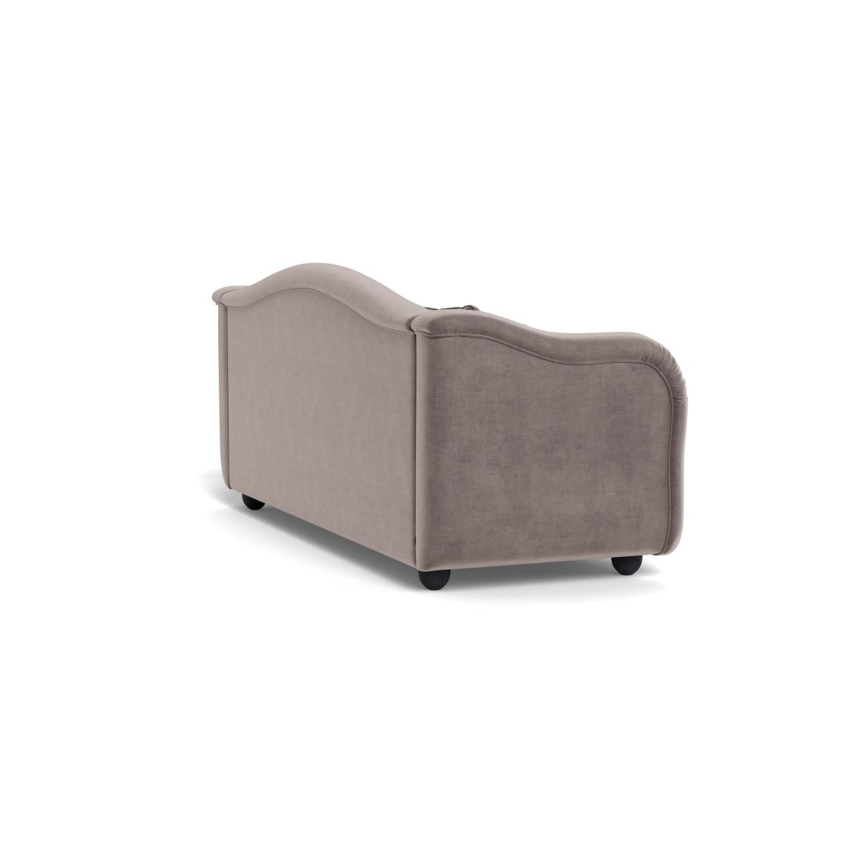 Heal's Tetbury 4 Seater Sofa Smart Luxe Velvet Mushroom Natural Beech Feet – image 5