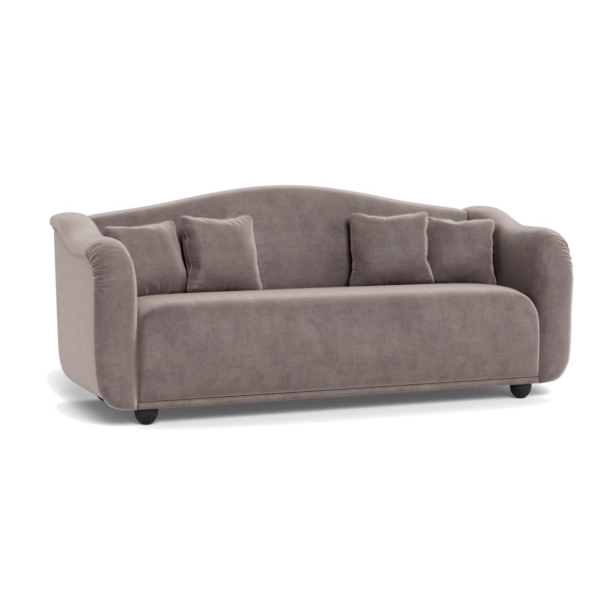 Heal's Tetbury 4 Seater Sofa Smart Luxe Velvet Mushroom Natural Beech Feet – image 1