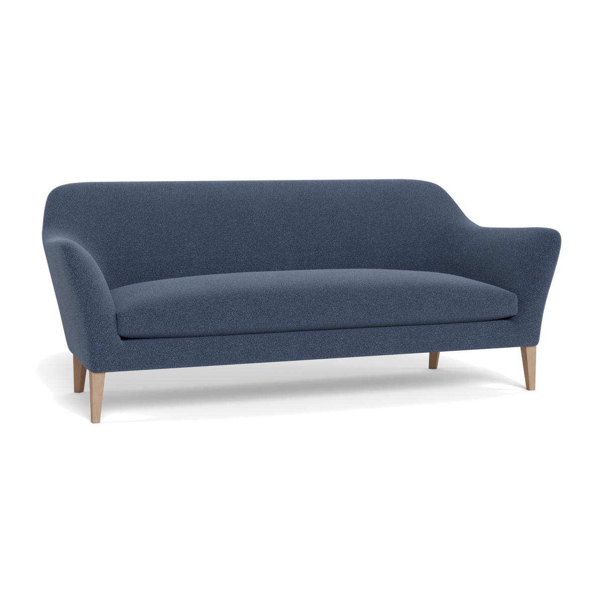 Heal's Wallis 4 Seater Sofa Boucle Indigo Natural Oak Feet – image 1