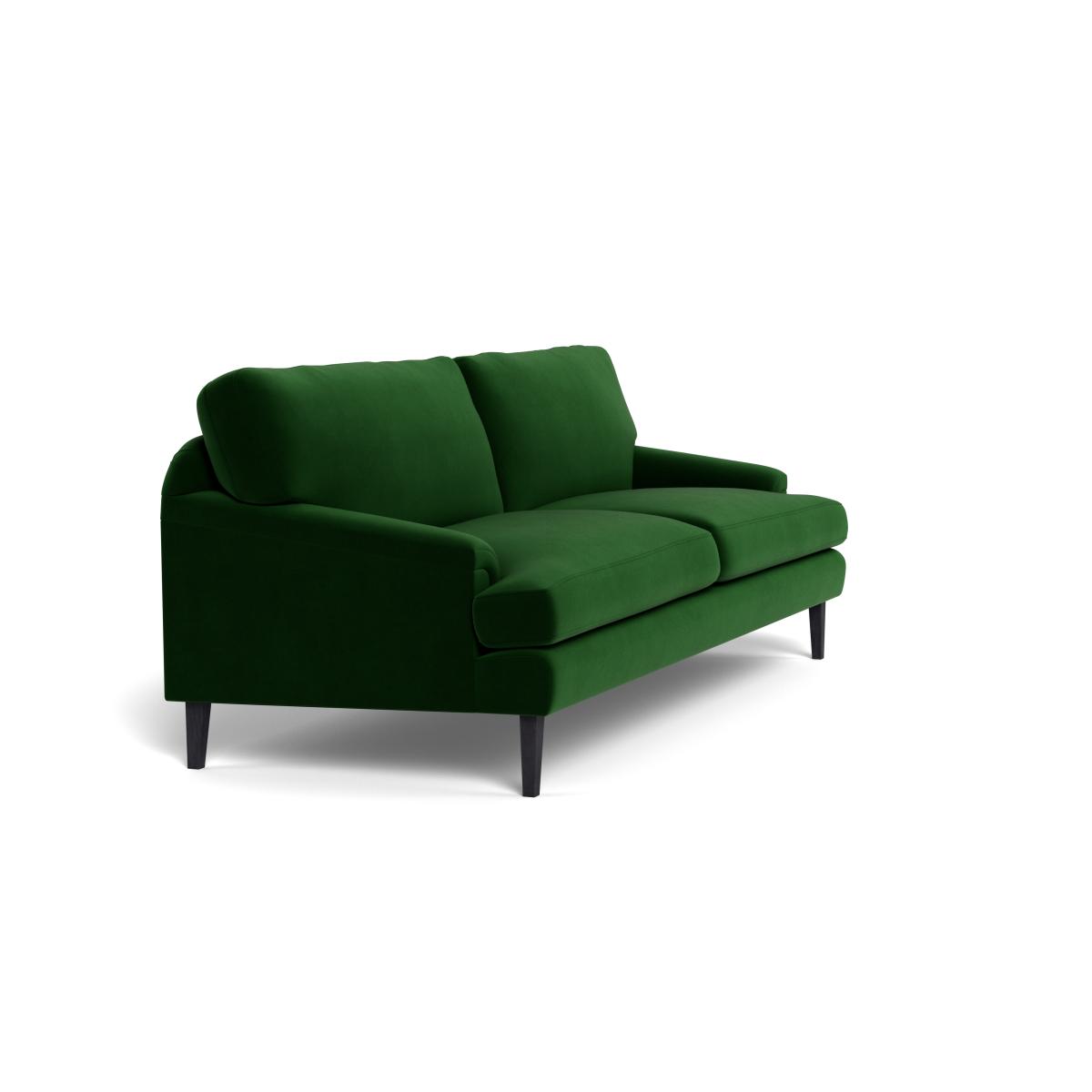 Heal's Stanton 4 Seater Sofa Smart Velvet Forest Black Feet – image 3
