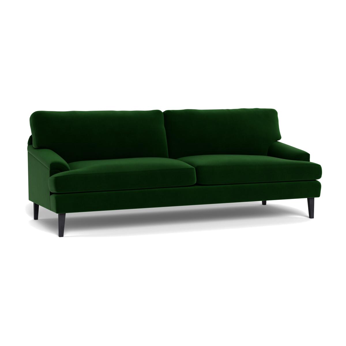 Heal's Stanton 4 Seater Sofa Smart Velvet Forest Black Feet – image 1