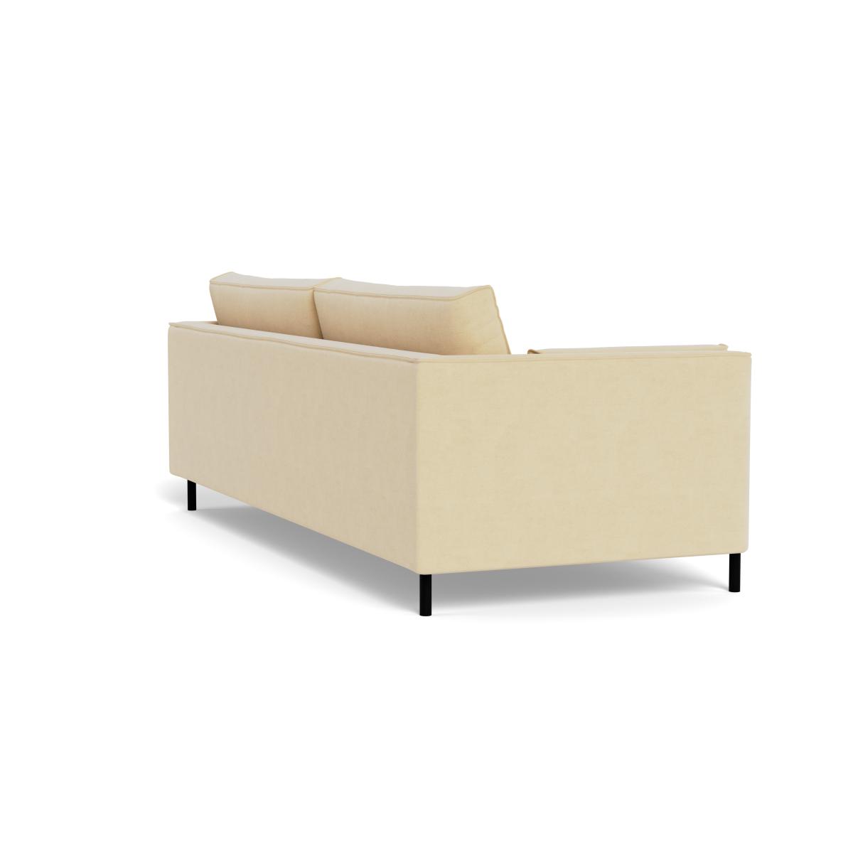 Heal's Tortona 4 Seater Sofa Smart Luxe Velvet Biscuit Black Feet – image 5