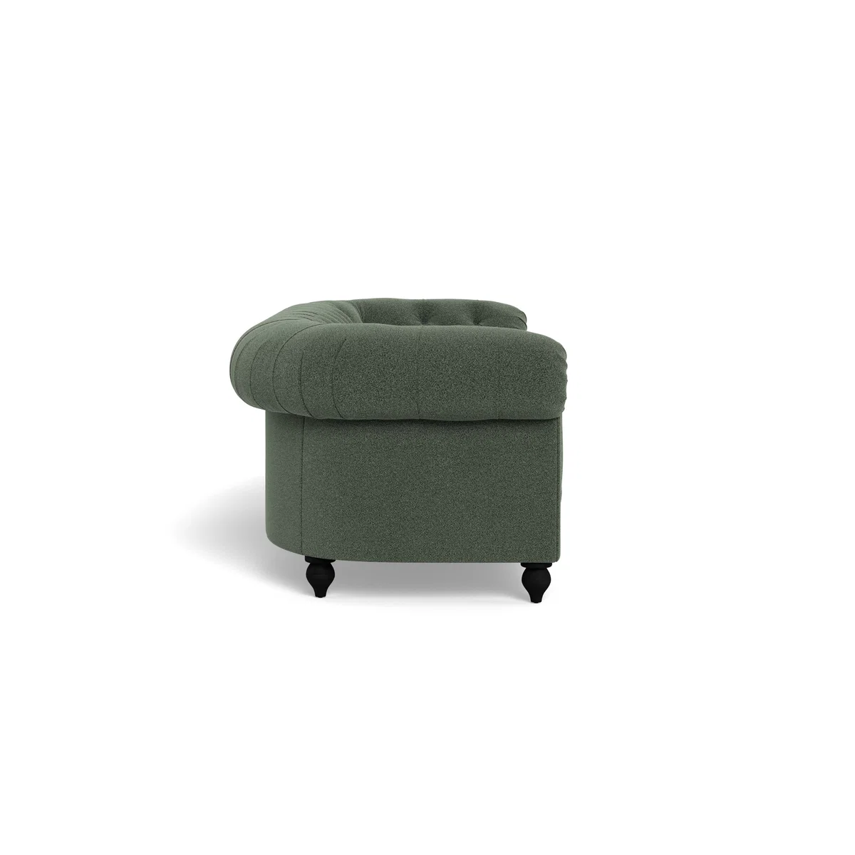Heal's Fitzrovia 4 Seater Sofa Boucle Fern Stained Feet – image 3