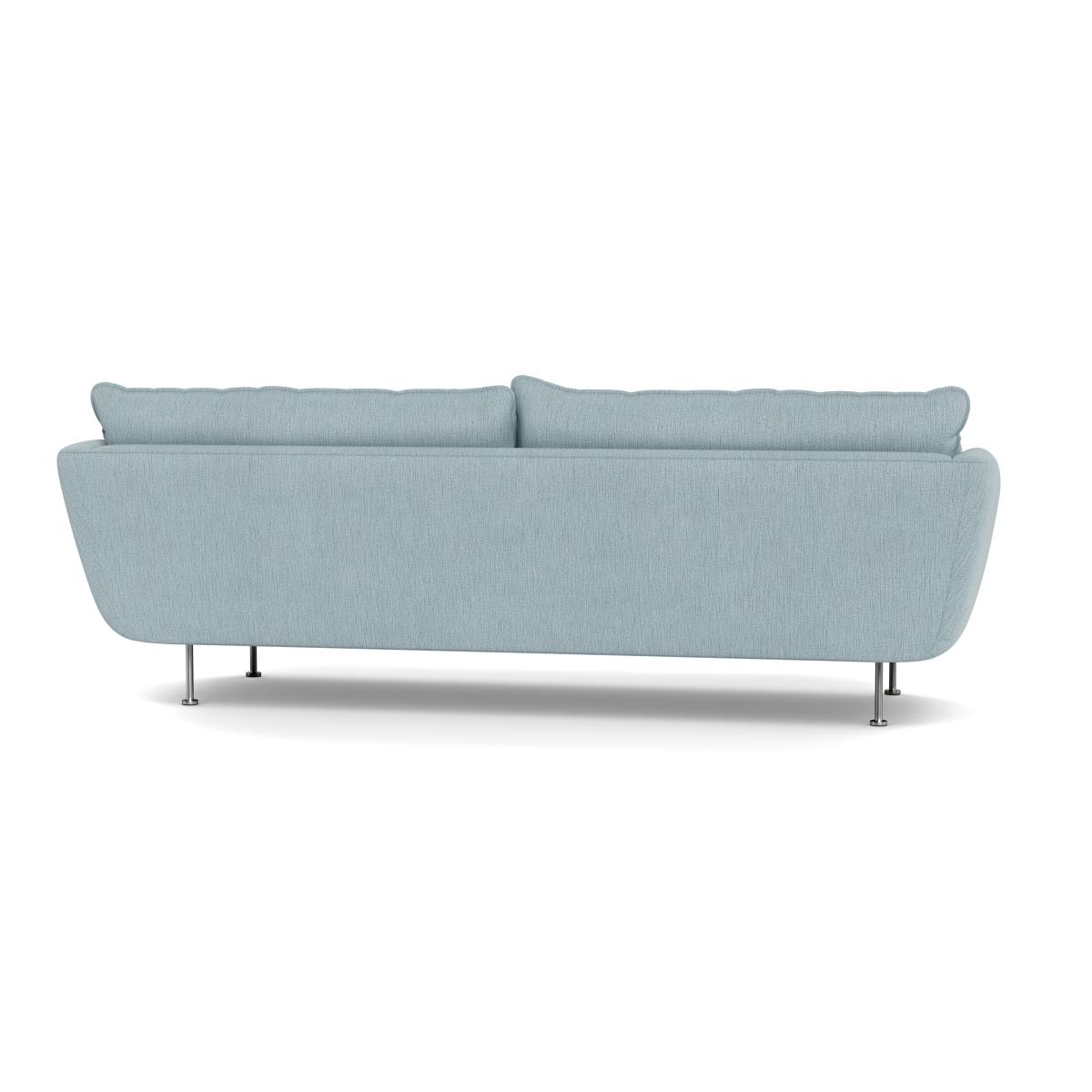 Heal's Allora 4 Seater Sofa Smart Linen Mix Duck Egg Stainless Steel Feet – image 6