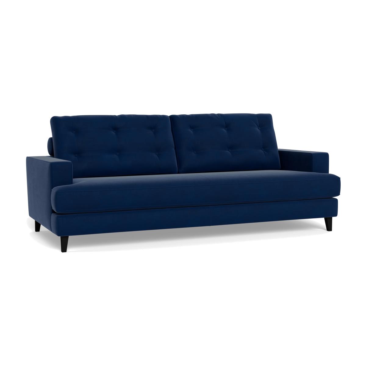 Heal's Mistral 4 Seater Sofa Velvet Midnight Black Feet – image 1