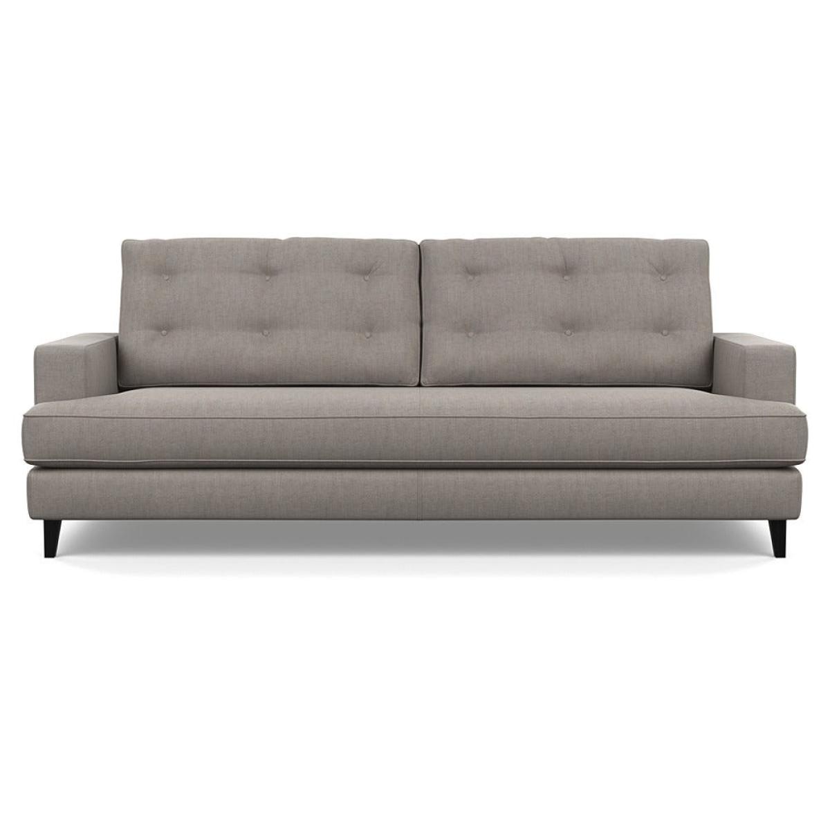 Heal's Mistral 4 Seater Sofa Broad Weave Pebble Black Feet – image 2