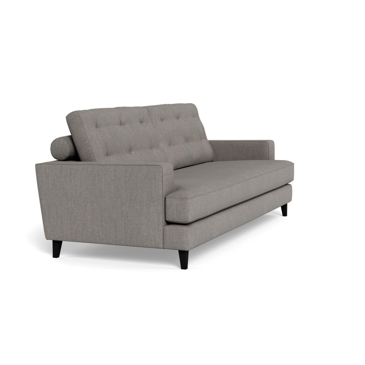 Heal's Mistral 4 Seater Sofa Broad Weave Pebble Black Feet – image 3