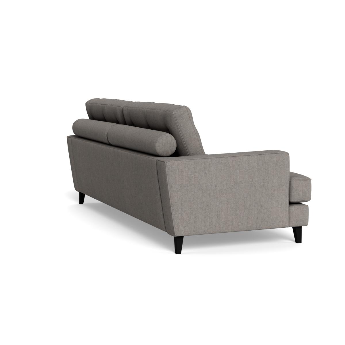 Heal's Mistral 4 Seater Sofa Broad Weave Pebble Black Feet – image 5