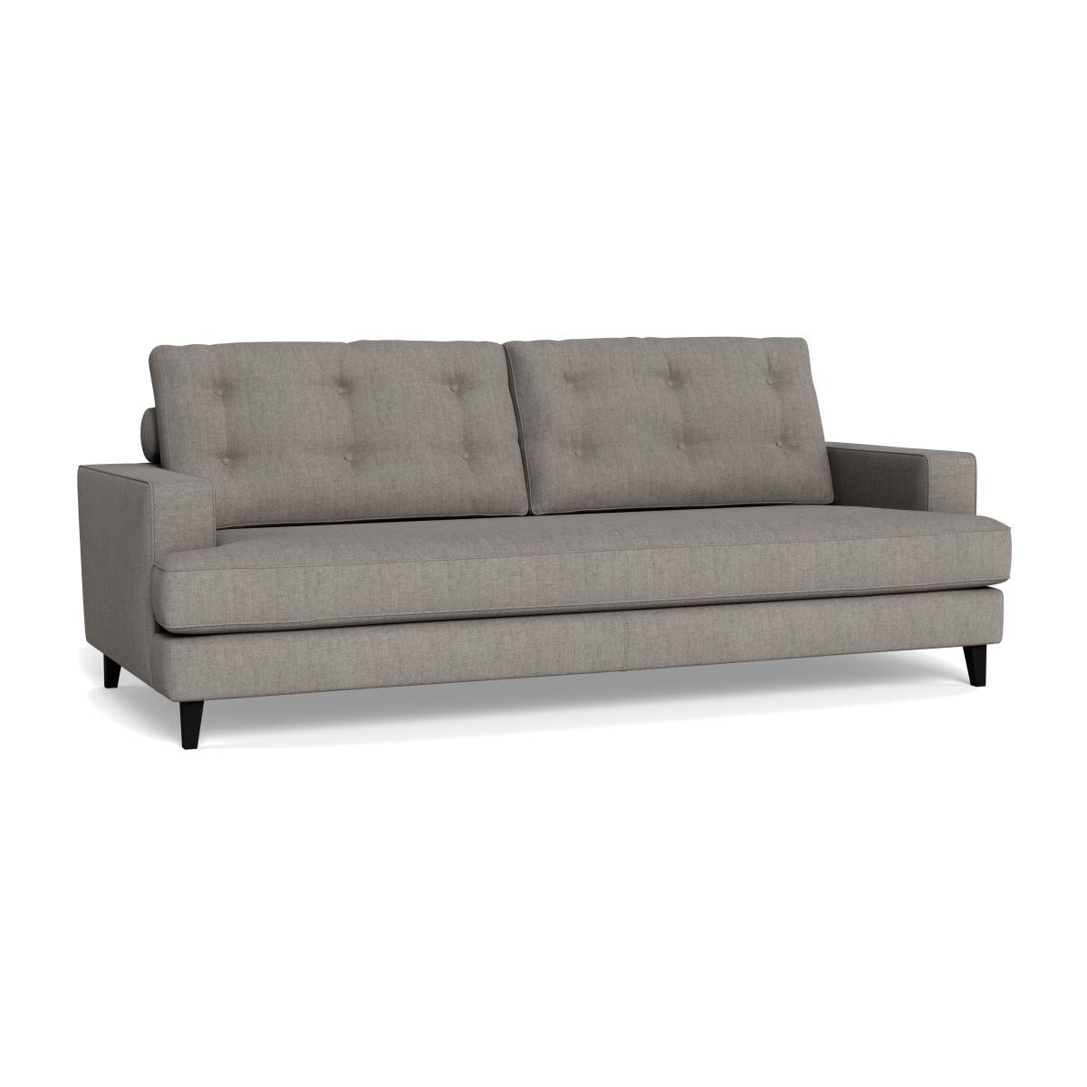 Heal's Mistral 4 Seater Sofa Broad Weave Pebble Black Feet – image 1