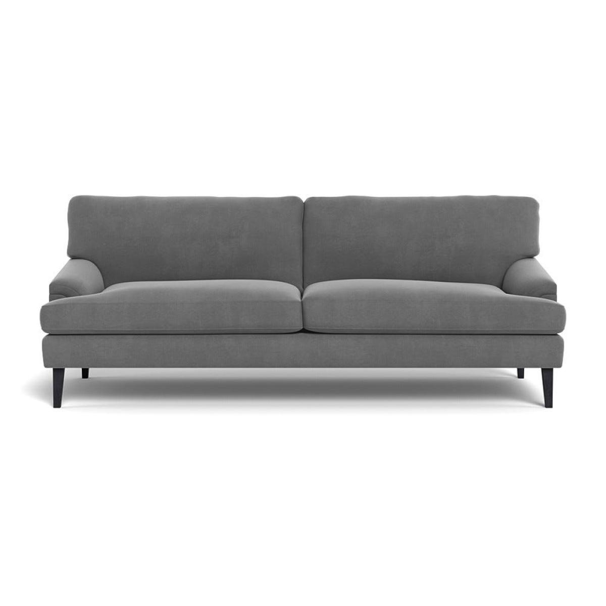 Heal's Stanton 4 Seater Sofa Smart Velvet Mercury Black Feet – image 2