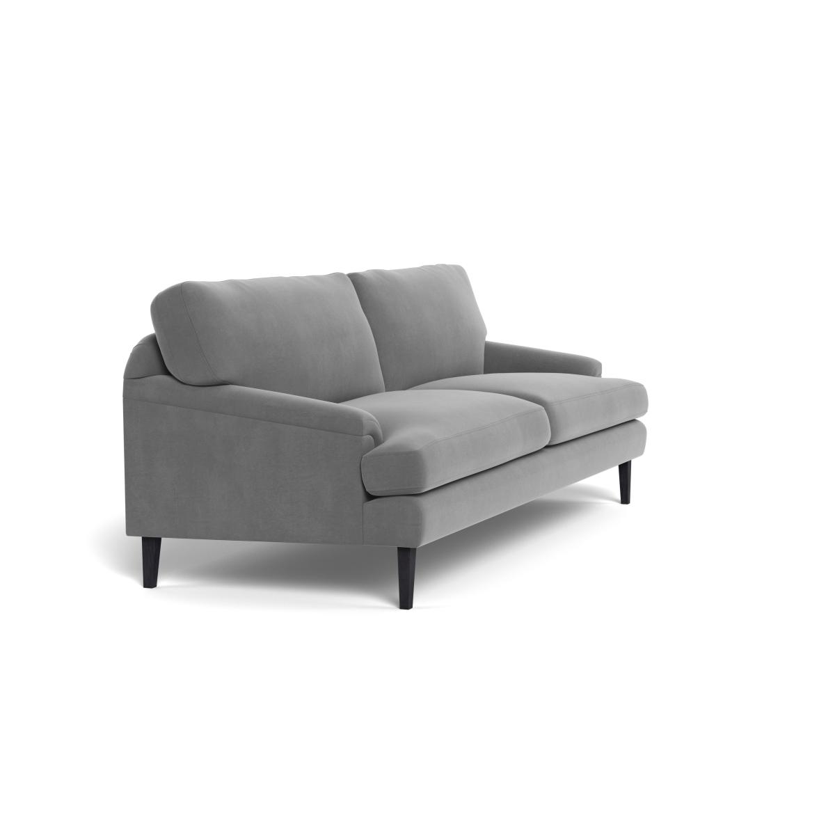 Heal's Stanton 4 Seater Sofa Smart Velvet Mercury Black Feet – image 3