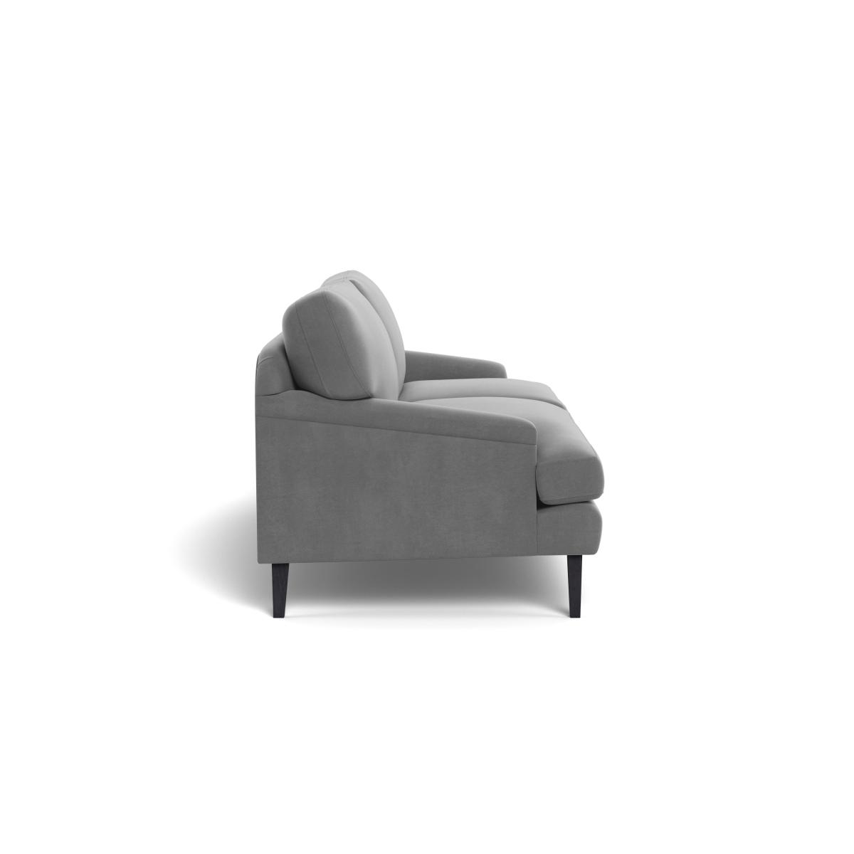Heal's Stanton 4 Seater Sofa Smart Velvet Mercury Black Feet – image 4