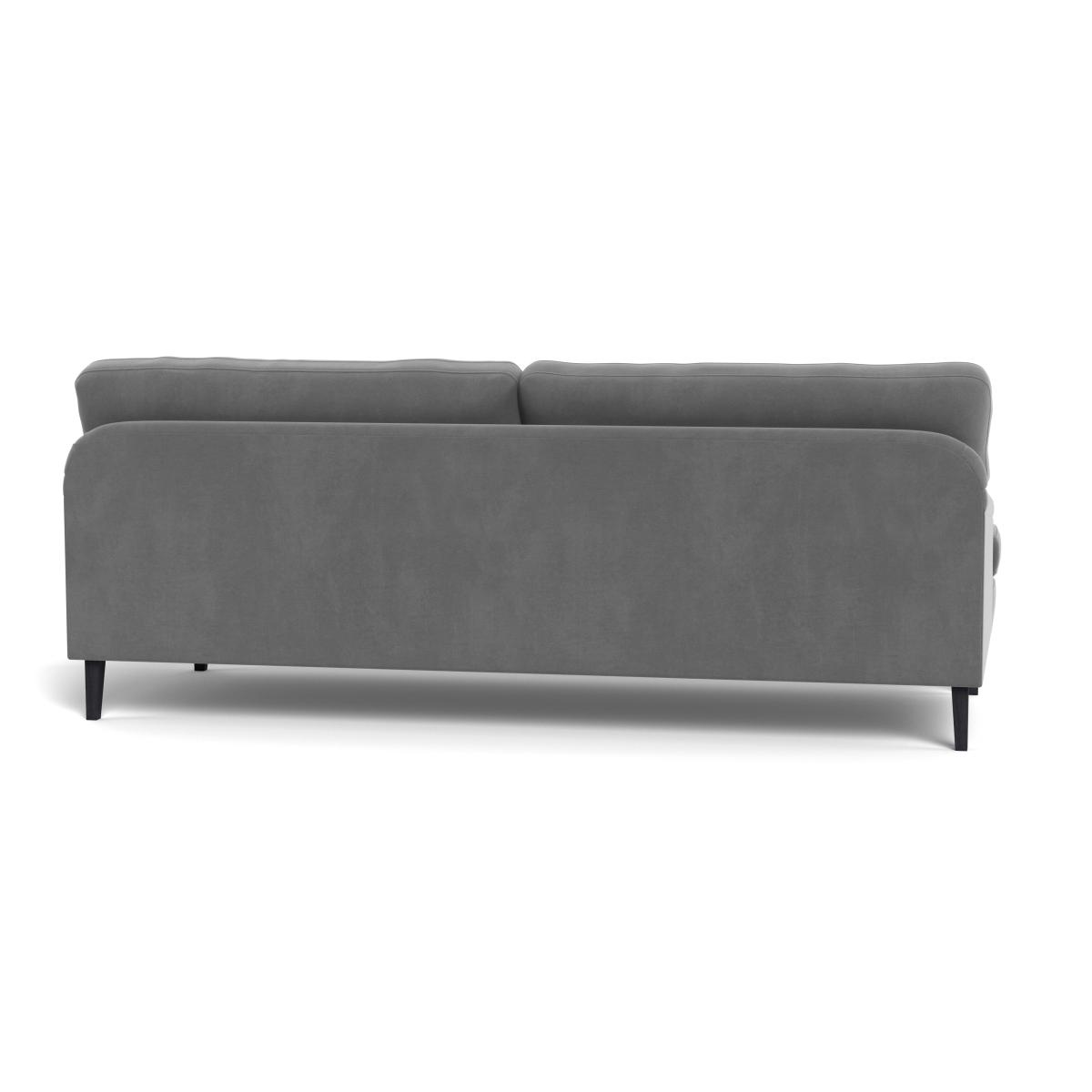 Heal's Stanton 4 Seater Sofa Smart Velvet Mercury Black Feet – image 6