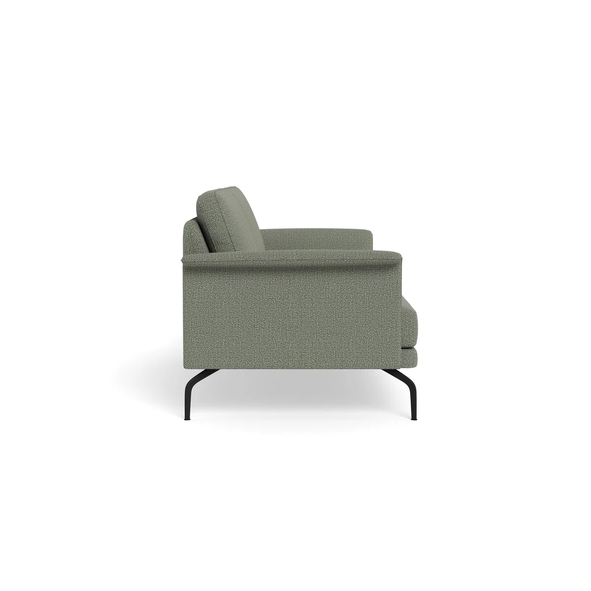 Heal's Iver 4 Seater Sofa Boucle Tweed Lapis Black Feet – image 3